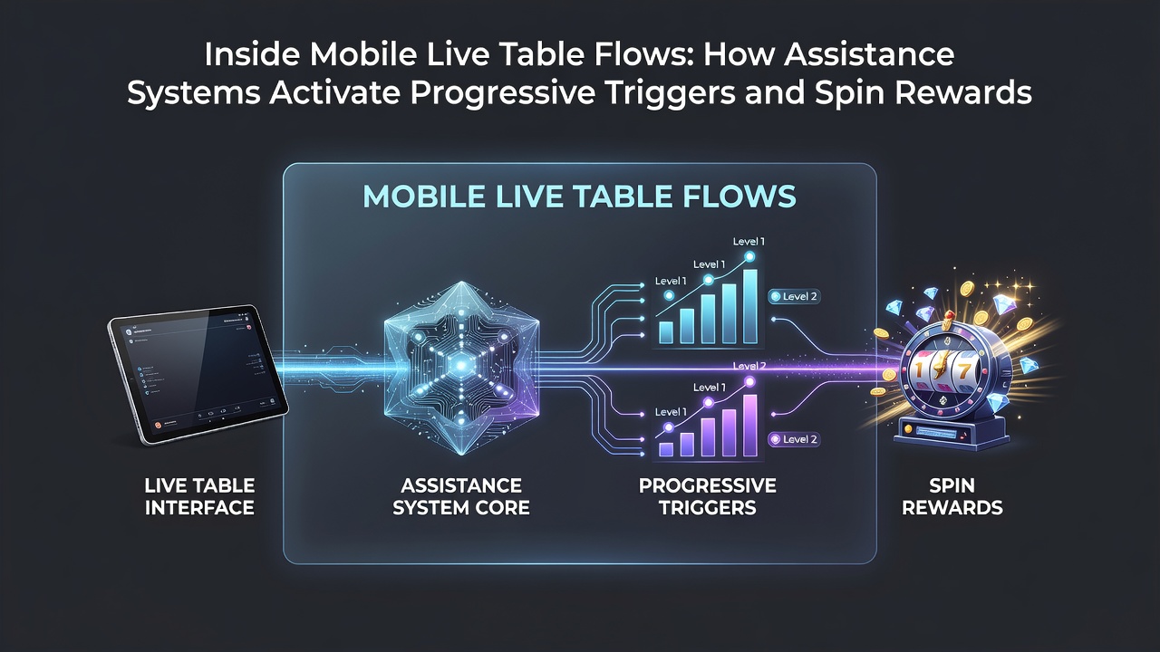 Darstellung mobiler Live-Tisch-Oberflächen mit Assistenzsystem-Integrationen und progressiven Triggern