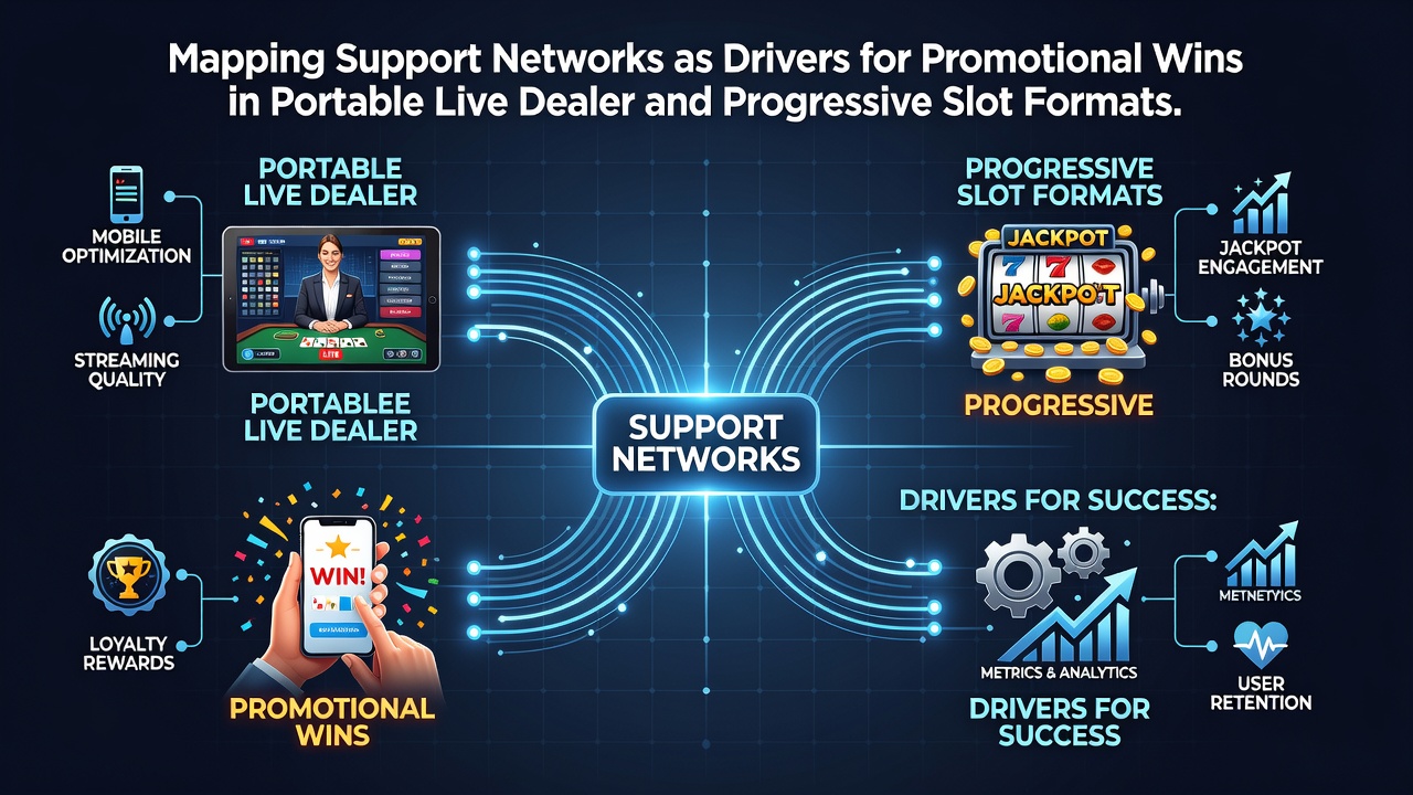 Visualisierung von Support-Netzwerken in mobilen Casino-Formaten mit Fokus auf Live-Dealer und Progressivslots