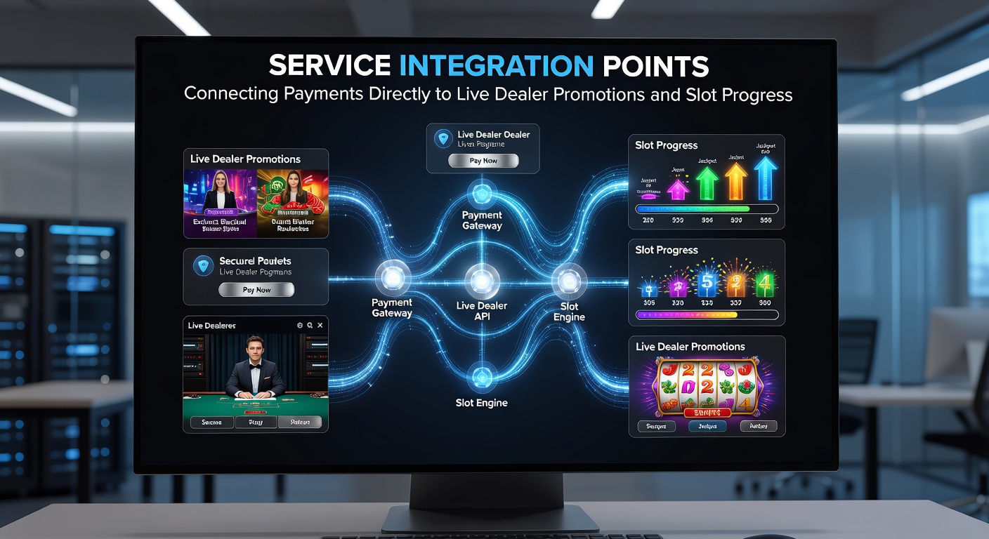 Beispiel einer Slot-Progressionsoberfläche mit integrierten Zahlungs- und Promotionsdaten