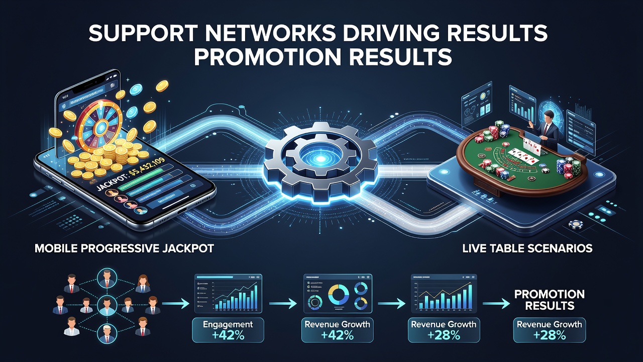 Support-Netzwerke in mobilen Casino-Umgebungen mit progressiven Jackpots und Live-Tischen