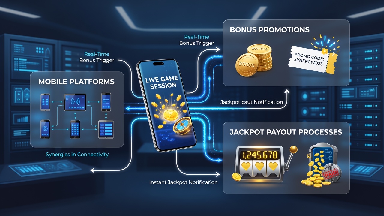 Live-Game-Session mit nahtlos verbundenem Bonus- und Jackpot-Auszahlungsprozess